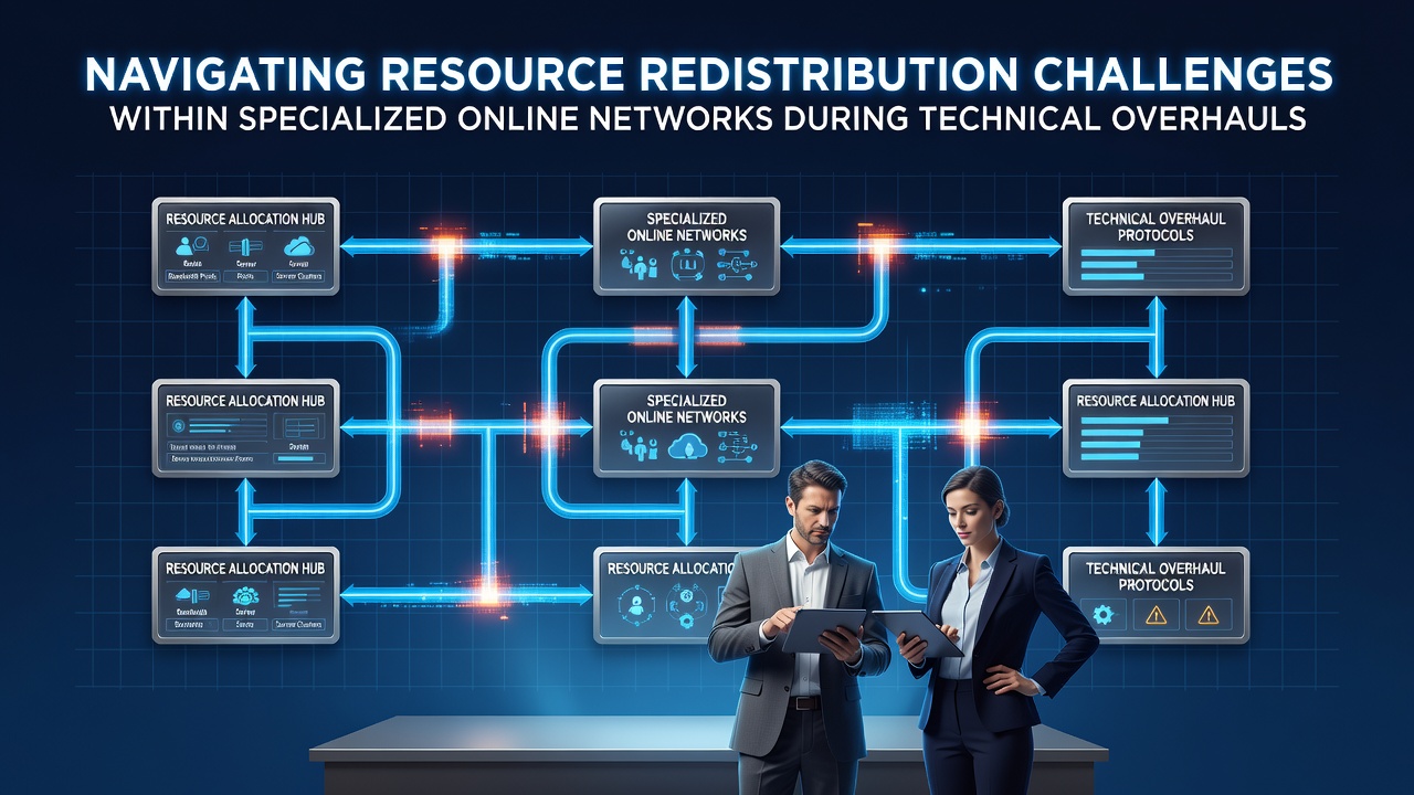 Navigating Resource Redistribution Challenges Within Specialized Online Networks During Technical Overhauls